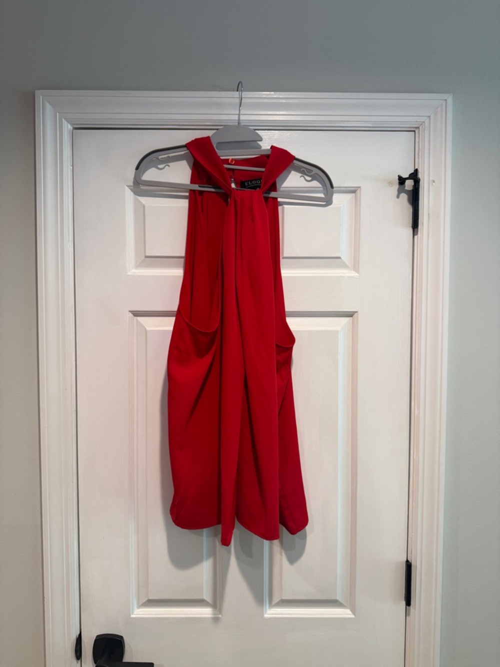 Eloquii Red Halter Neck Blouse